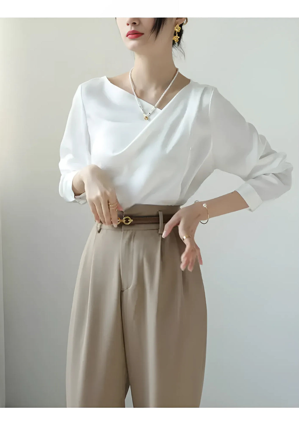 Zadily Satin Shirt by SIENA
