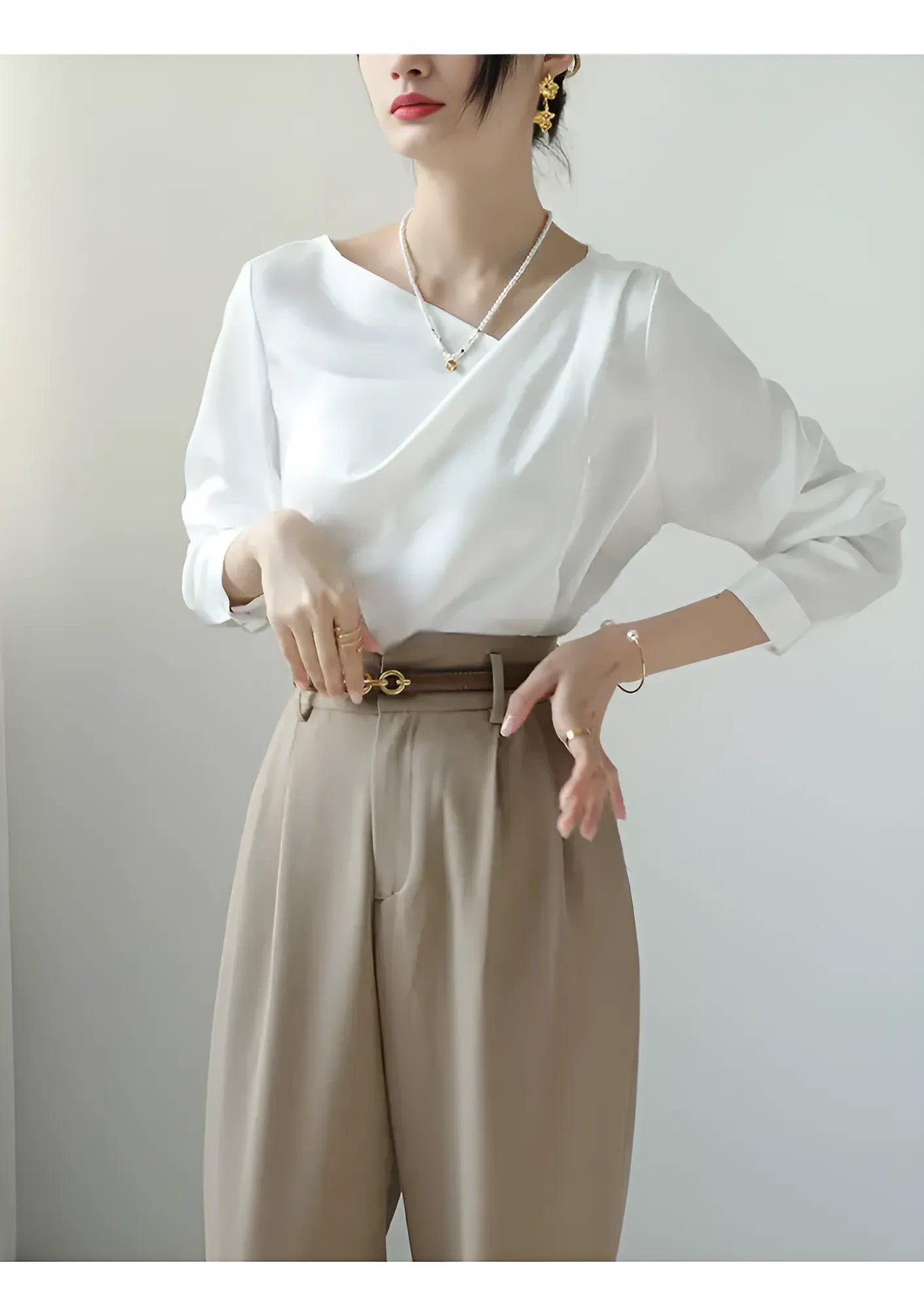 Zadily Satin Shirt by SIENA